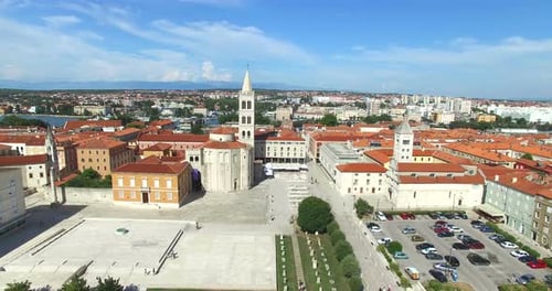 Panorama Of Old City Of Zadar, Croatia 1