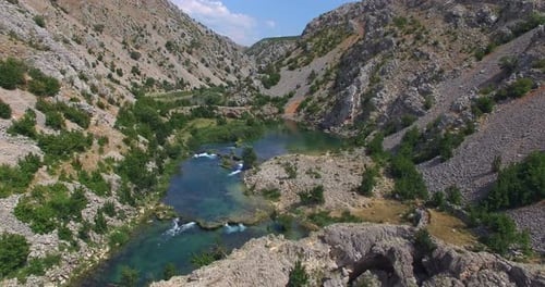 Vue Aérienne De La Rivière Zrmanja, Croatie 4