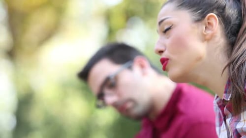 Young Woman Singing And Man Playing Guitar 1