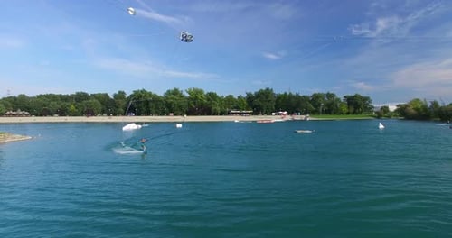 Wakeboarden im Wake Park Jarun, Kroatien 3
