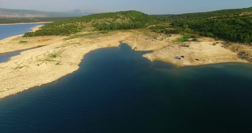 Luftaufnahme des Peru-Sees, Kroatien 5