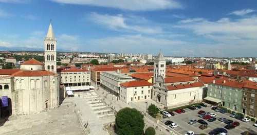 Aerial View Of Roman Forum In Zadar In Croatia 2