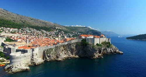 Aerial View Of Beautiful Old Town Of Dubrovnik 4