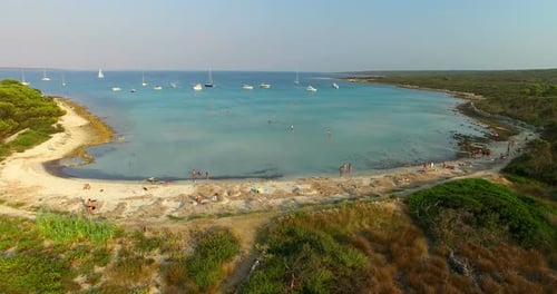 Aerial View Of Beautiful Slatinica Beach At Olib Island, Croatia 6