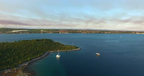 Aerial View Of Islands In Pasman Channel, Croatia 2
