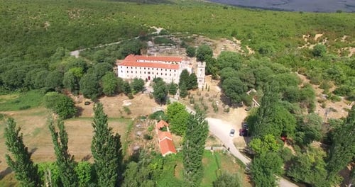 Aerial View Of Krupa Monastery, Croatia 6
