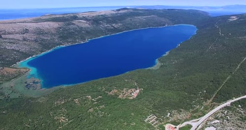 Aerial View Of Lake Vrana, Largest Lake In Croatia 2