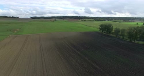 Aerial View Of Bourbet Castle, France 4