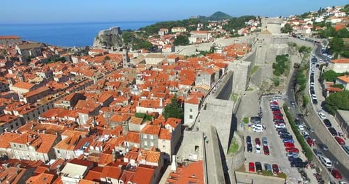 Aerial View Of Old City Of Dubrovnik In Croatia 2