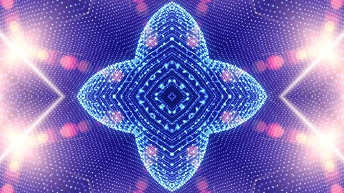 Blue Abstract Background Made Up of Many Small Elements