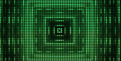 Glittering Green Kaleida Background