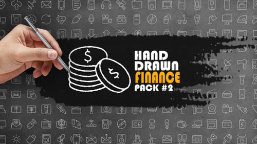 Hand Drawn Finance Icons for Business Presentations