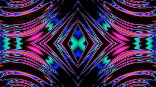 The Background of the Overflow of Colors is Looped Endless