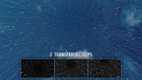 Transparent Rain Falling - Bottom View 3 Angles