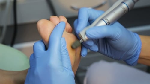 Woman Receiving Pedicure