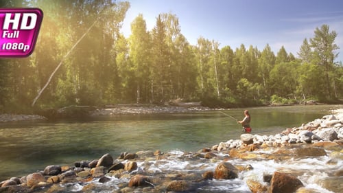 Fisherman in Sun light
