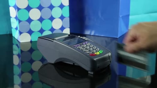 Swiping a Credit Card in a Card Reader