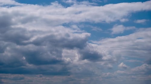 Timelapse of Clouds on a Sunny Day