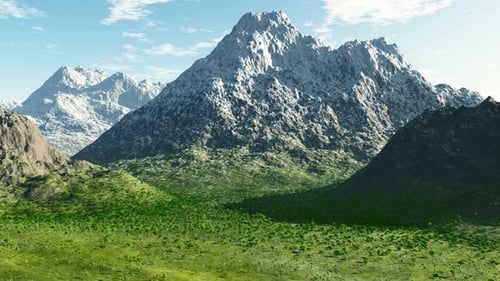 Aerial Shot Of Big Mountain 3