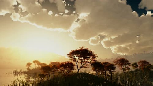 Islands With Trees On Lake 1