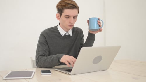 Freelancer Working In Studio