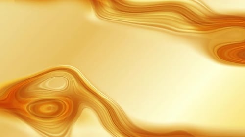 Abstract Golden Liquid Flowing Background Loop