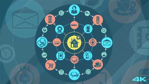Smart Home Ecosystem Infographic Animation