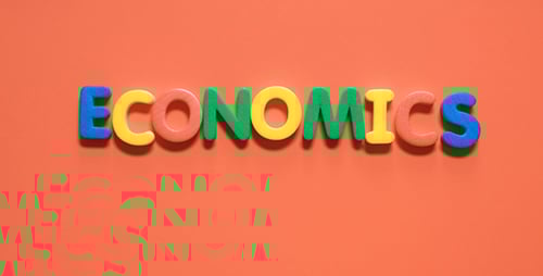 Spelling Economics With Colorful Alphabet Letters