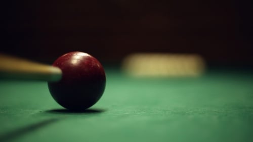 Billiards Table and Balls