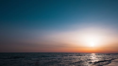 Marine Sunset On The Sea