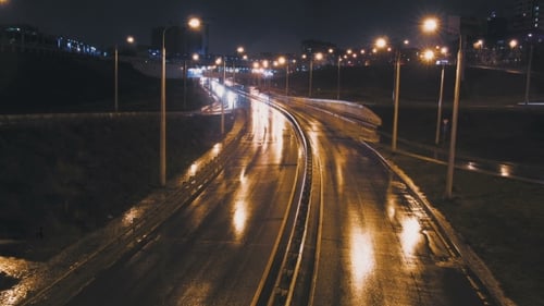 Traffic Night Kazan