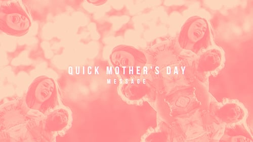 Animated Mother's Day Tribute with Flat Design Icons