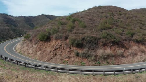 Empty Windy Road