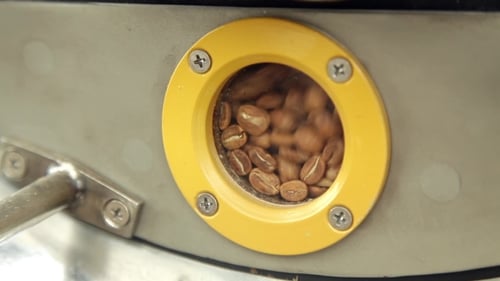 Roasting Green Coffee.