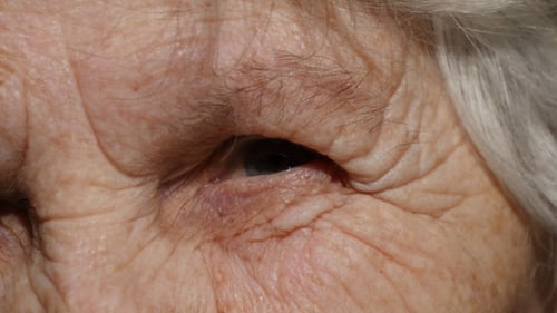 Close Up of Mature Skin Around Eye