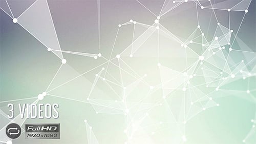 Animated Abstract Plexus Network Technology Background