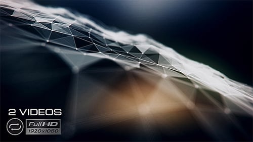 Abstract Digital Network Wave Background Loop