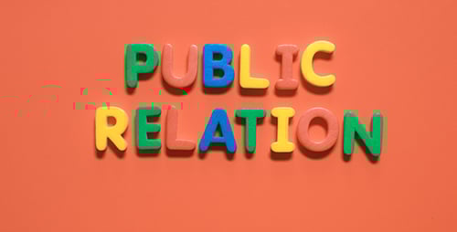 Organizing Letter Magnets to Spell Public Relation