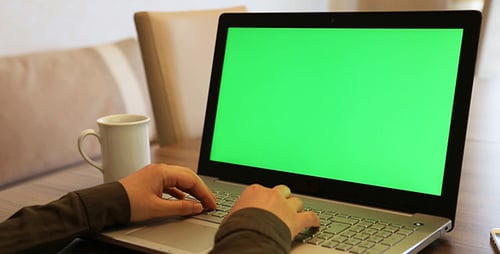 Laptop Green Screen
