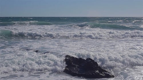 Rough Sea Waves and Foam