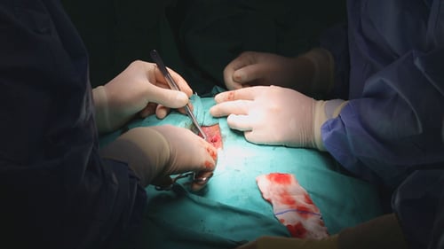 Surgical Operation in Hospital Operating Room
