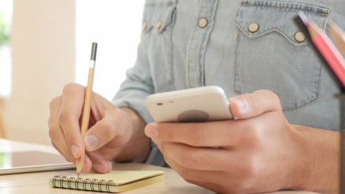 Working in Studio w/ Camera Sliding Movement