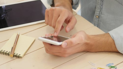 Messagerie texte avec mouvement de caméra
