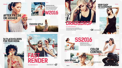 Clean Modern Slideshow / Fashion Opener / Clothes Collection / Stylish Models Gallery