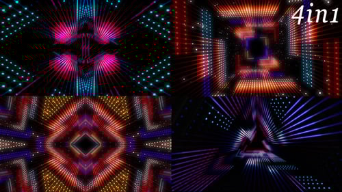 Shine Led - Vj Loop Pack 4in1