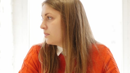 Woman Looking Sideways