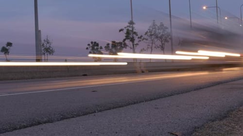 Night Road On The Way