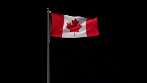 Canada Flag With Alpha 2K