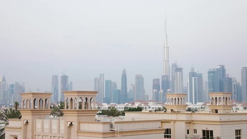 Cityscape of Dubai and Burj Khalifa