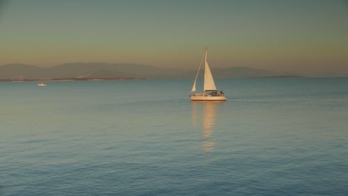 Sailing Yacht on the Horizon